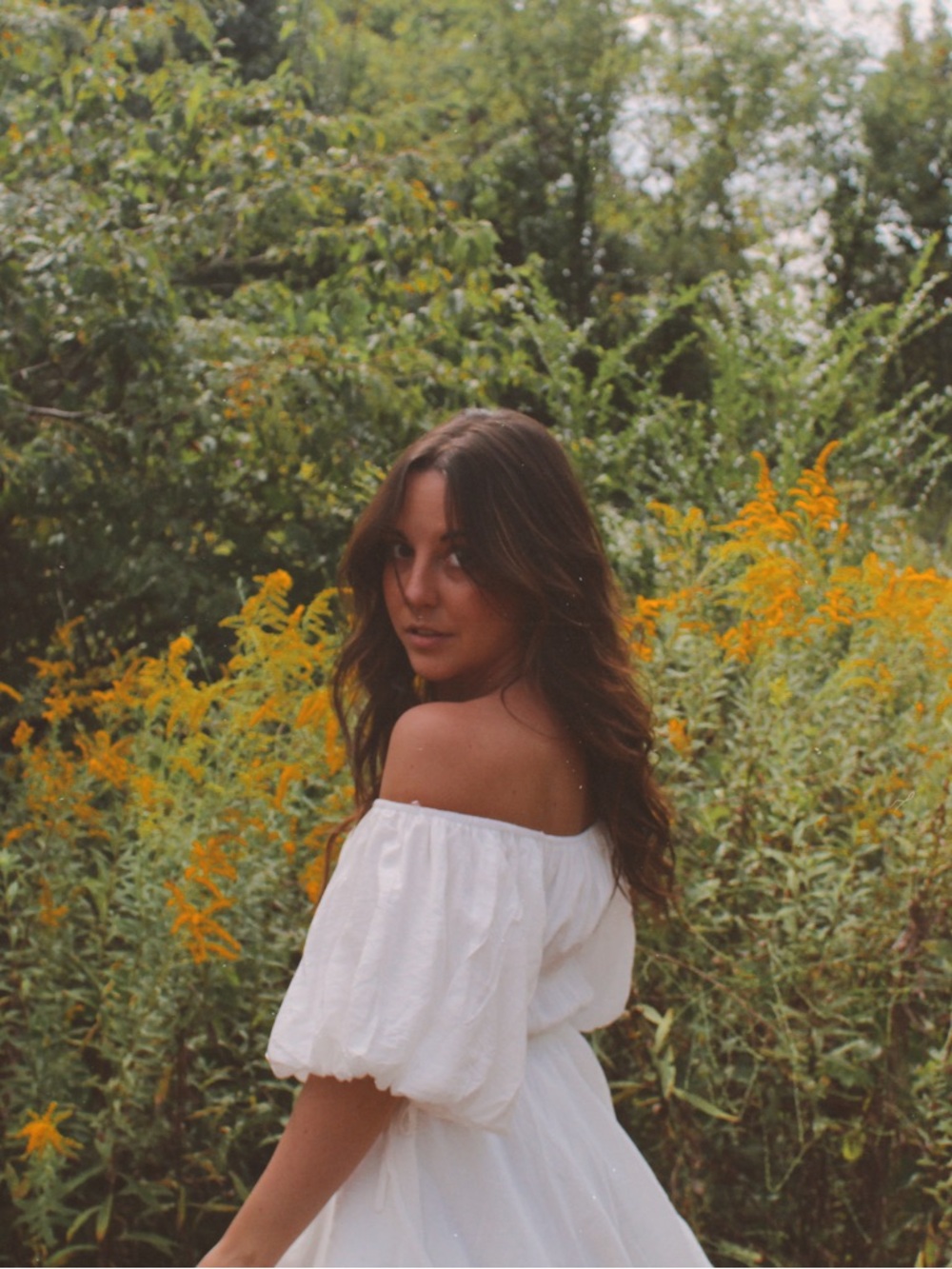 New Off-Shoulder White Summer Dress